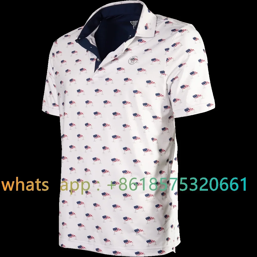 

Googansquad Merica Klutch Polo Sun Protection Shirt High -performance Long Sleeve Golf Course Or The Game T Shirt Polo 2023