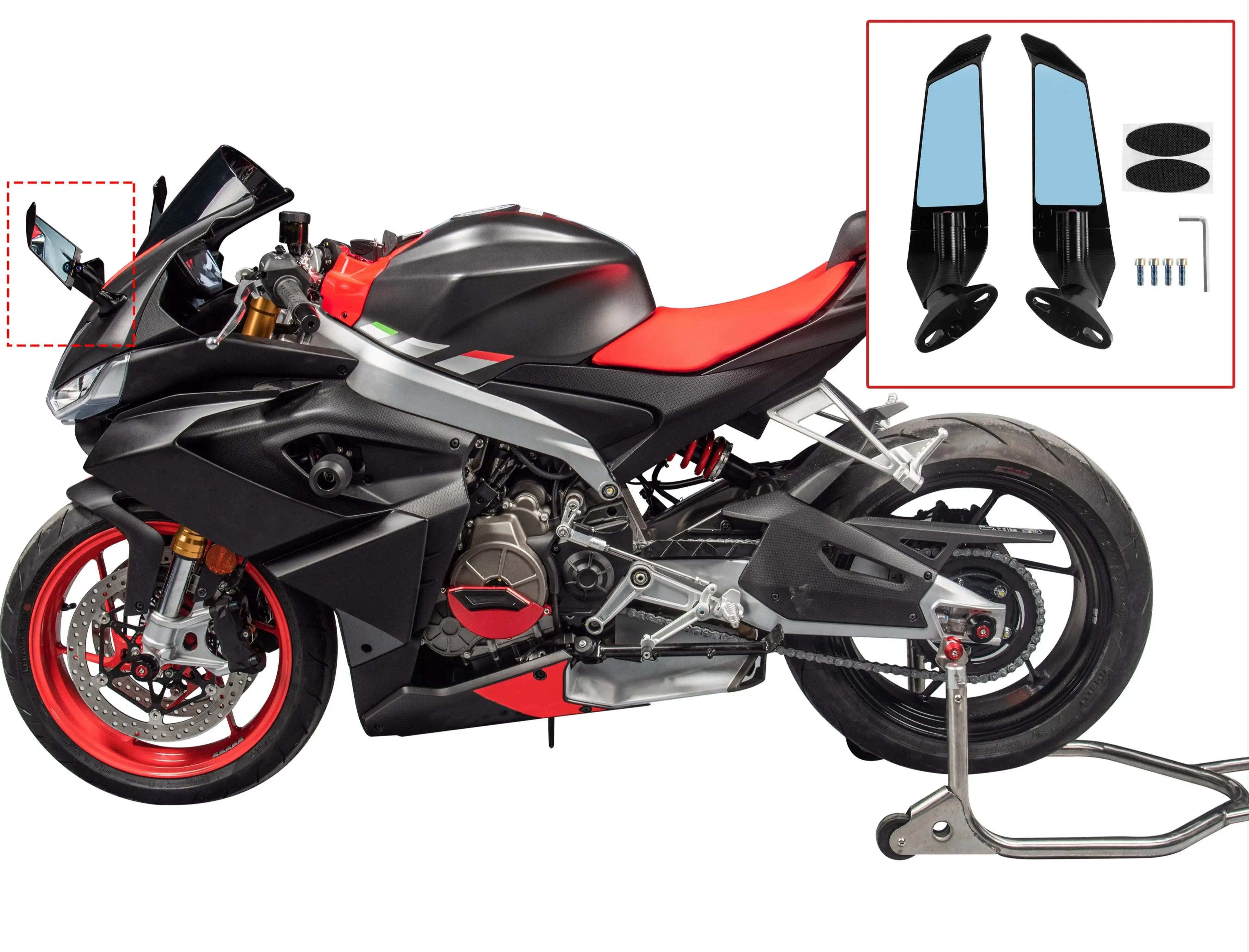 GSX S1000GT R1000 R125 Motorcycle Fixed Wind Wing Rearview Mirror Mostly Applicable For Suzuki Kawasaki Ninja H2R 650 ZX-10R
GSX S1000GT R1000 R125 Motorcycle Fixed Wind Wing Rearview Mirror Mostly Applicable For Suzuki Kawasaki Ninja H2R 650 ZX-10R
