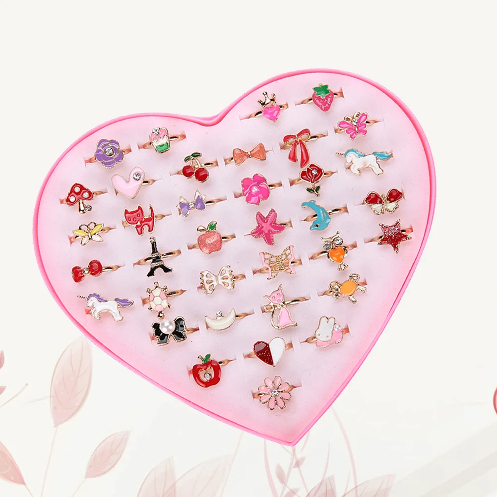 Cartoon Rings Alloy Colorful Lovely Adjustable Party Jewelry Gifts Party Favors Toys for Children Kids Girls Finger Rings
Cartoon Rings Alloy Colorful Lovely Adjustable Party Jewelry Gifts Party Favors Toys for Children Kids Girls Finger Rings