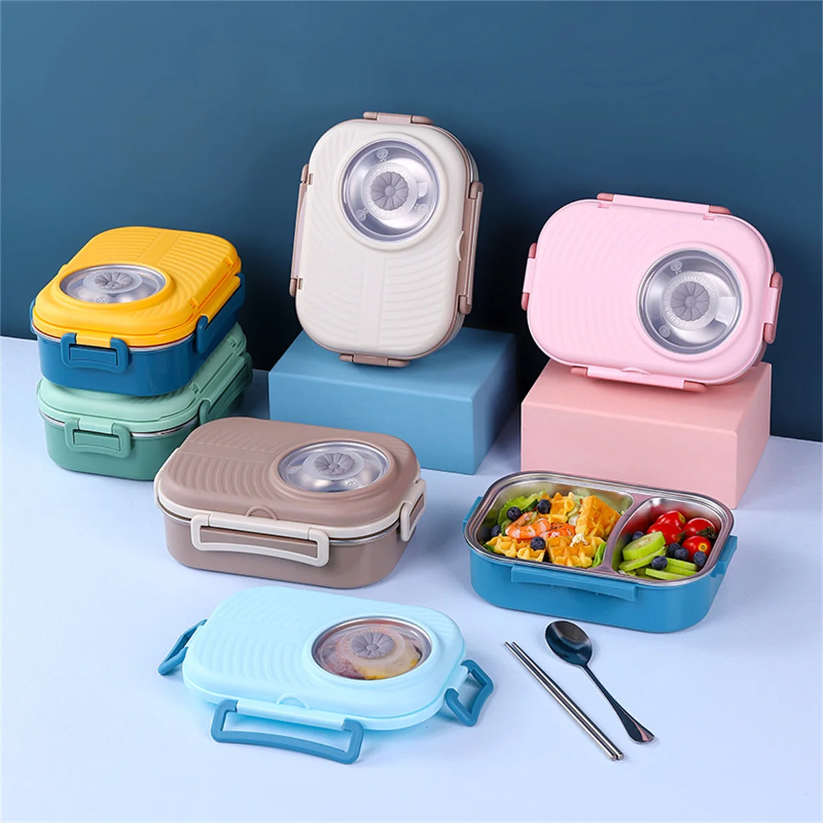 Stainless Steel Children's Lunch Box Insulation Lunch Box Removable Food Container Box With Soup Container Portable Lunch Box
Stainless Steel Children's Lunch Box Insulation Lunch Box Removable Food Container Box With Soup Container Portable Lunch Box