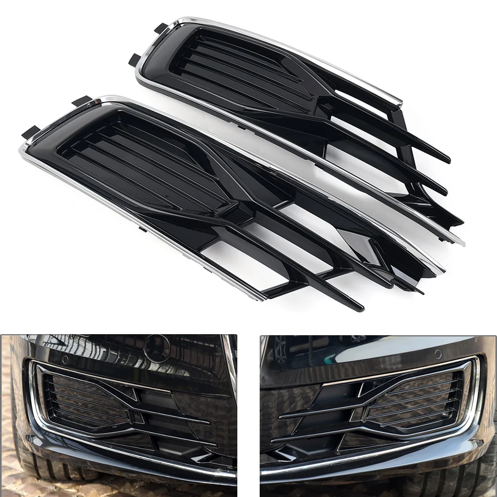 1Pair Car Front Lower Bumper Grille Fog Light Grill Cover With Chrome Trim For Audi A6 C7 2014 2015 2016 2017 2018
1Pair Car Front Lower Bumper Grille Fog Light Grill Cover With Chrome Trim For Audi A6 C7 2014 2015 2016 2017 2018
