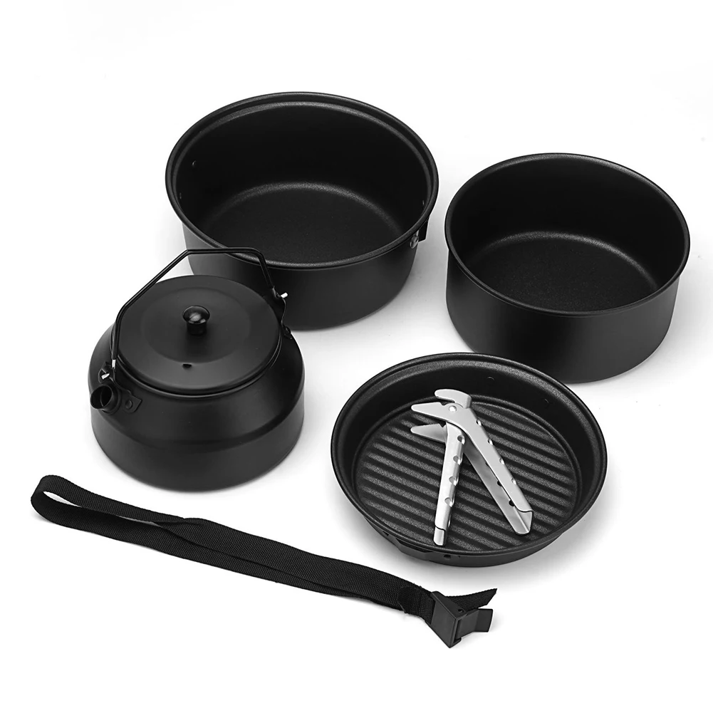 Durable Cookware Pan Soup Pot Cookware Frying Kettle Kit Non-stick Pan Portable Supplies Teapot Camping Coated
Durable Cookware Pan Soup Pot Cookware Frying Kettle Kit Non-stick Pan Portable Supplies Teapot Camping Coated