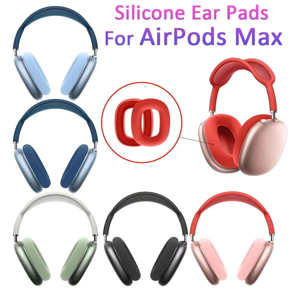 

Replacement Silicone Ear Pads Cushion Cover For AirPods Max Headphone EarPads Earmuff Protective Case Sleeve Headset Accessory
