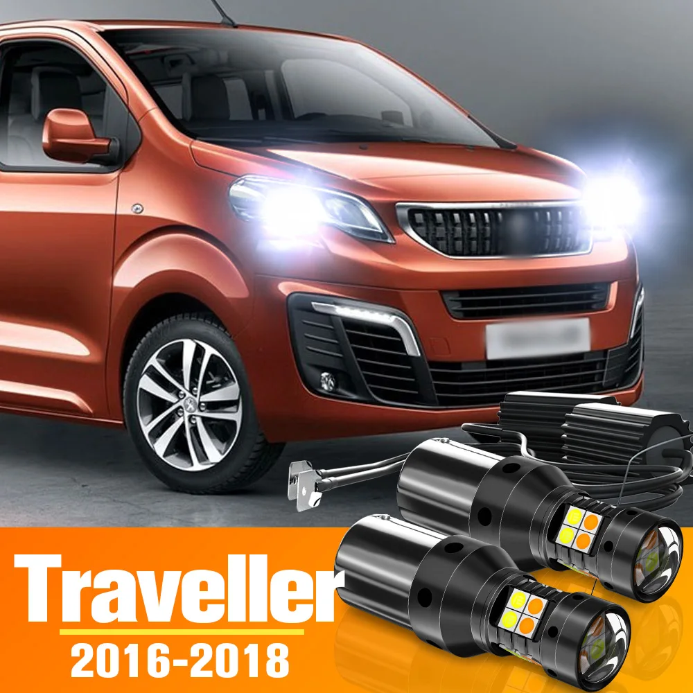 2pcs Dual Mode LED Turn Signal+Daytime Running Light DRL Accessories For Peugeot Traveller 2016 2017 2018
2pcs Dual Mode LED Turn Signal+Daytime Running Light DRL Accessories For Peugeot Traveller 2016 2017 2018