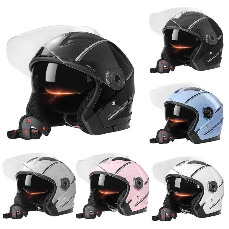 Dual Visor Motorcycle Helmets Men Women Electric Vehicle Helmets Electric Motorbike Vintage Protected Motor Safety For Adult
Dual Visor Motorcycle Helmets Men Women Electric Vehicle Helmets Electric Motorbike Vintage Protected Motor Safety For Adult
