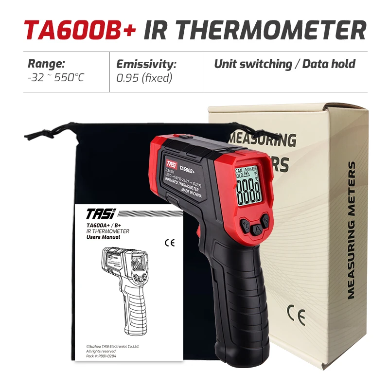 Инфракрасный термометр TA600A +/TA600B-32 ~ 550 ℃, HD цветной экран, Бесконтактный лазерный инструмент для измерения температуры
Инфракрасный термометр TA600A +/TA600B-32 ~ 550 ℃, HD цветной экран, Бесконтактный лазерный инструмент для измерения температуры
