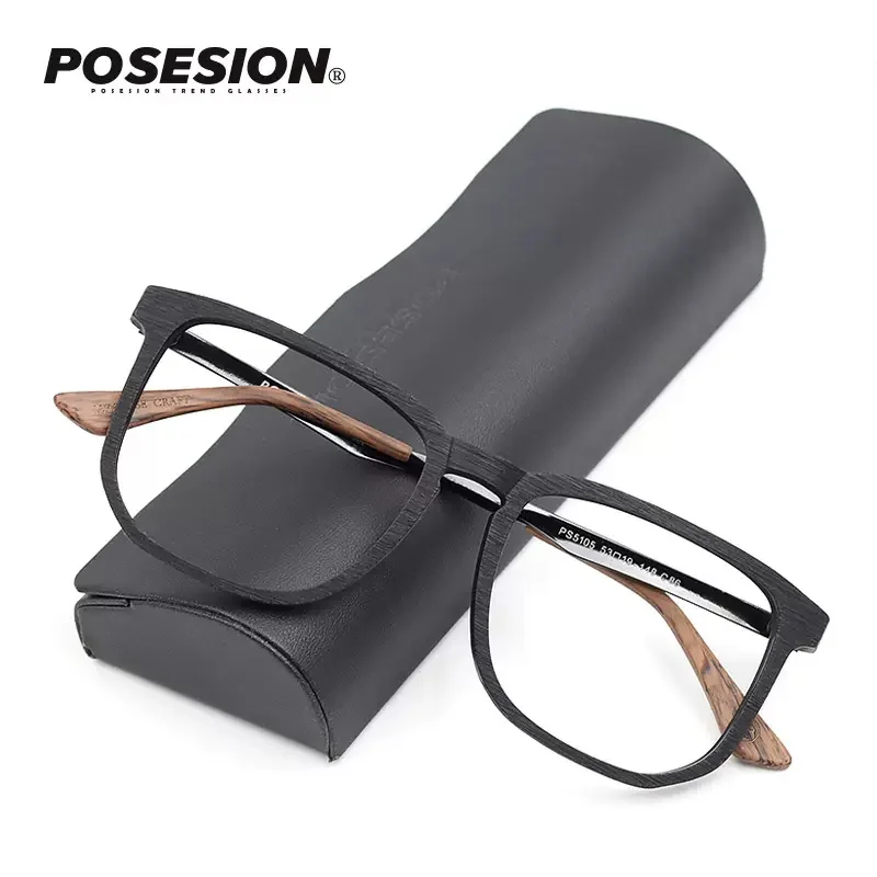 POSESION Wood Prescription Optical Glasses Frame Men Retro Square Oversized Myopia Eyeglasses Frame Male Spectacles Frame PS5105
POSESION Wood Prescription Optical Glasses Frame Men Retro Square Oversized Myopia Eyeglasses Frame Male Spectacles Frame PS5105