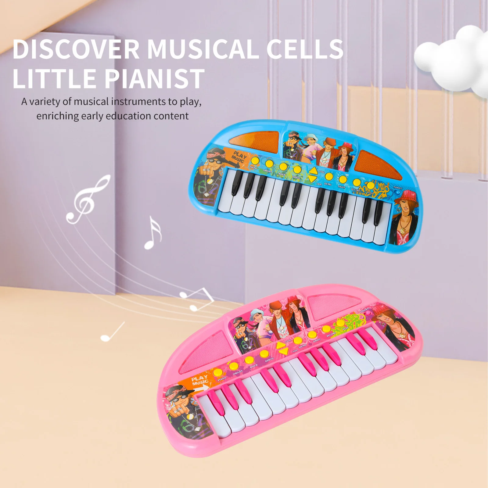 Portable 37 Keyboard Electronic Piano Toys Children Musical Instrument Kids Educational Toy birthday gift
Portable 37 Keyboard Electronic Piano Toys Children Musical Instrument Kids Educational Toy birthday gift