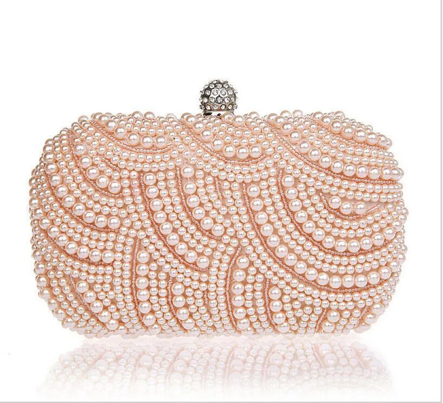 Fashion Women Champagne Beaded Pearl Prom Wending Party Clutch Evening Bag Bridal Handbags
Fashion Women Champagne Beaded Pearl Prom Wending Party Clutch Evening Bag Bridal Handbags