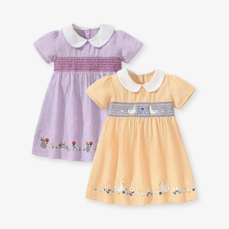 Girls' Dress Summer Middle School Children's Princess Dress Short Sleeve Doll Neck Tie Girls' Dress
Girls' Dress Summer Middle School Children's Princess Dress Short Sleeve Doll Neck Tie Girls' Dress