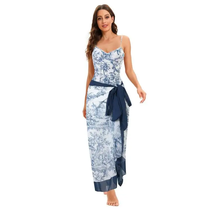 Women's Swimsuits One-Piece Slimming Bikini Wrap Skirts Floral Print Swimsuit Backless V Neck Swimwear With Ruffle Dress 2 Pcs
Women's Swimsuits One-Piece Slimming Bikini Wrap Skirts Floral Print Swimsuit Backless V Neck Swimwear With Ruffle Dress 2 Pcs