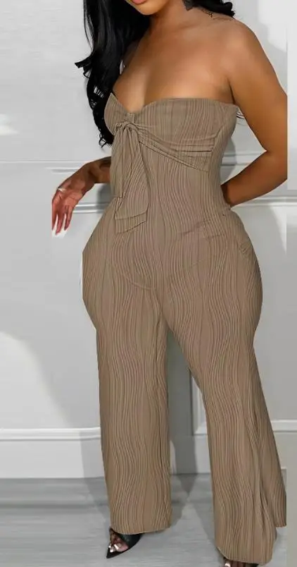 Women's 2023 New Sexy Lace Up Wired Texture European and American Fashion Lace Up Details Spicy Girls Long Jumpsuit
Women's 2023 New Sexy Lace Up Wired Texture European and American Fashion Lace Up Details Spicy Girls Long Jumpsuit