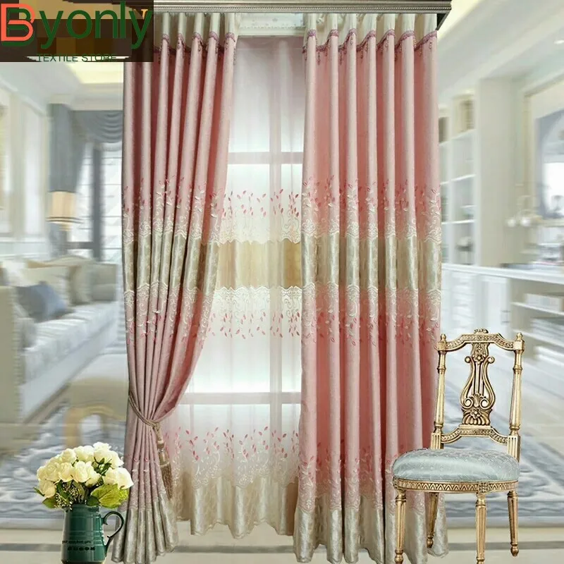 Curtains for Living Room Nordic Atmosphere Embossed Shading Bedroom High Shading Bay Window Curtain Pink Modern Simplicity
Curtains for Living Room Nordic Atmosphere Embossed Shading Bedroom High Shading Bay Window Curtain Pink Modern Simplicity
