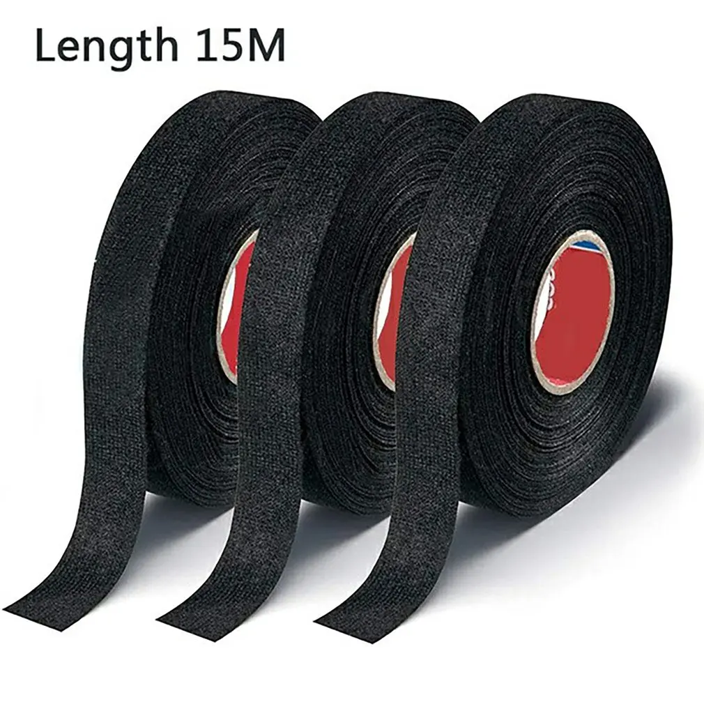 15 Meter Heat-resistant Flame Retardant Tape Adhesive Cloth Tape For Car Harness Wiring Loom Protection For Automotive Cable Tap
15 Meter Heat-resistant Flame Retardant Tape Adhesive Cloth Tape For Car Harness Wiring Loom Protection For Automotive Cable Tap
