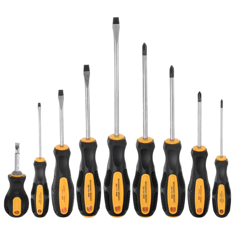 9pcs Magnetic Screwdriver Set 4 Phillips 5 Slotted Tips Professional Screw Driver Anti-Slip Handle Home Automotive Repair Tool
9pcs Magnetic Screwdriver Set 4 Phillips 5 Slotted Tips Professional Screw Driver Anti-Slip Handle Home Automotive Repair Tool