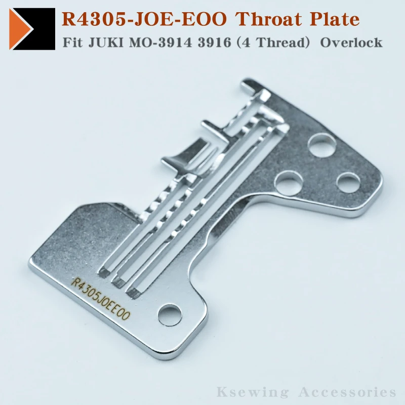 

R4305-JOE-EOO Throat Plate Fit JUKI MO-3914 3916 (4 Thread) Industrial Overlock Sewing Machine Genuine Quality Needle Plate