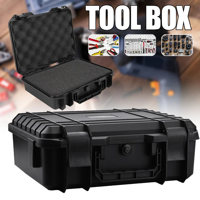 

Tool Box Waterproof Hard Case Plastic Toolbox for Mechanic Suitcase Tools Storage Box With Sponge Pelican Case Organizer