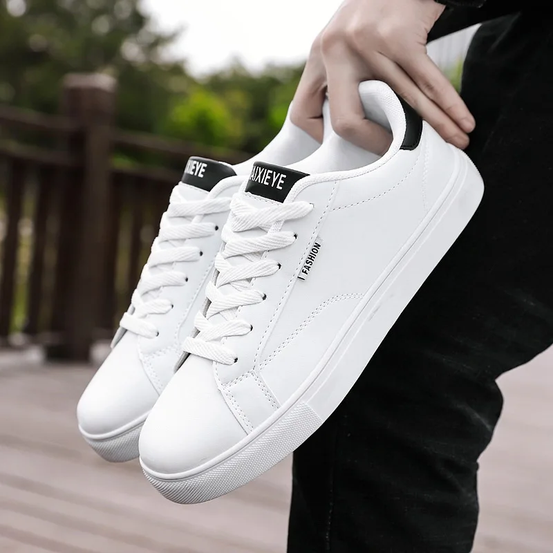 Men's Casual Sneakers Low-top Board Shoes White Lace-up Comfortable Flat White Tenis Shoes Zapatillas Hombre Chaussure Homme
Men's Casual Sneakers Low-top Board Shoes White Lace-up Comfortable Flat White Tenis Shoes Zapatillas Hombre Chaussure Homme
