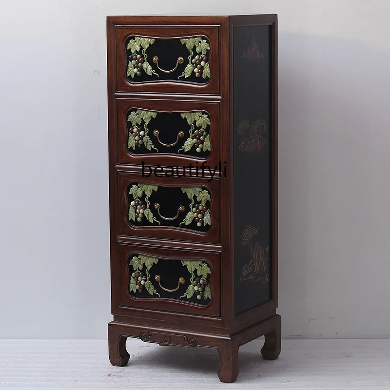 New Chinese Style Elm Inlaid Jade Furniture Side Cabinet Sofa Side Side Cabinet Storage Chest of Drawers Corner Cabinet
New Chinese Style Elm Inlaid Jade Furniture Side Cabinet Sofa Side Side Cabinet Storage Chest of Drawers Corner Cabinet