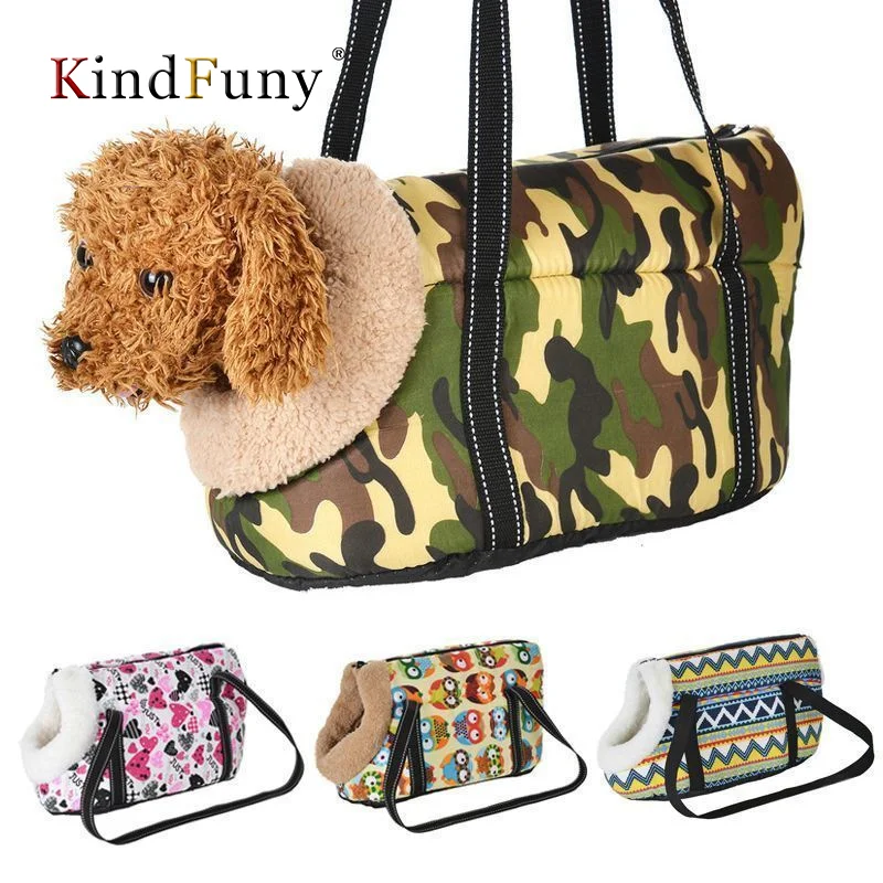 

KindFuny Classic Pet Carrier for Small Dogs Cozy Soft Puppy Cat Dog Bags Backpack Outdoor Travel Pet Sling Bag Chihuahua Pug