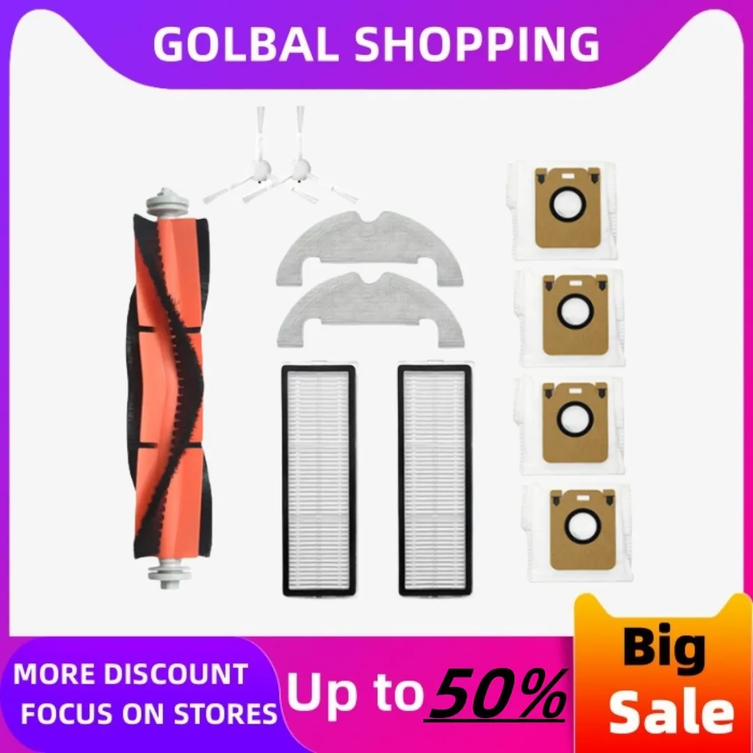 Accessories For Xiaomi Dreame Bot D10 Plus RLS3D Robot Vacuum Cleaner Hepa Filter Mop Main Side Brush Dust Bag Replacement Part
Accessories For Xiaomi Dreame Bot D10 Plus RLS3D Robot Vacuum Cleaner Hepa Filter Mop Main Side Brush Dust Bag Replacement Part