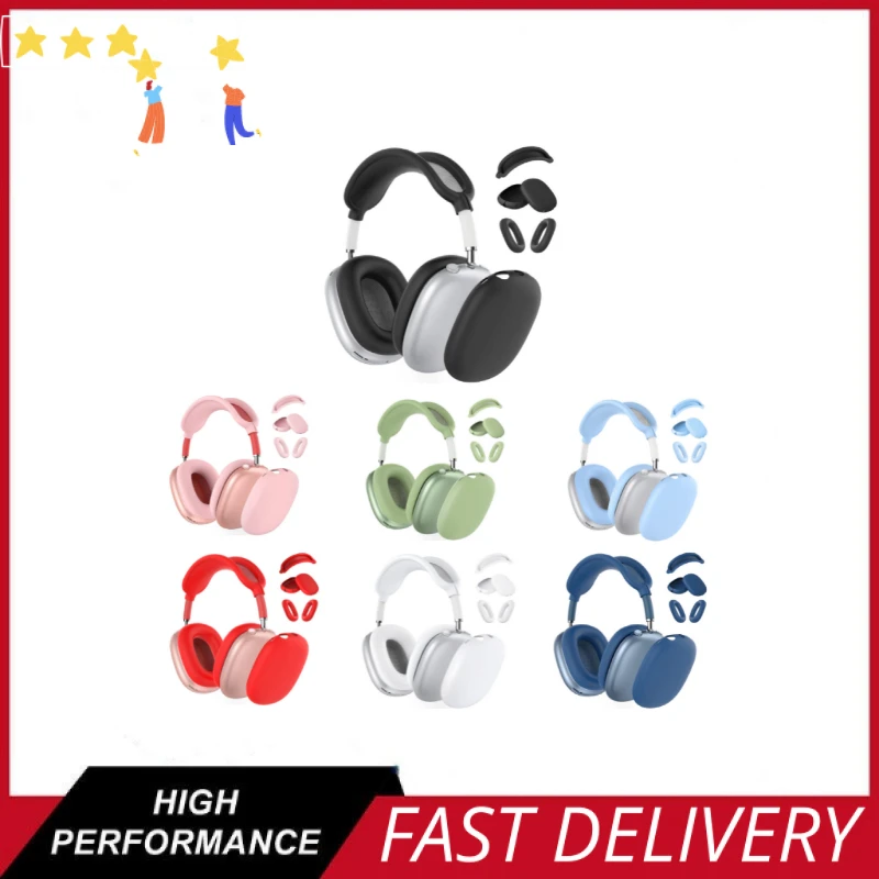 

Headphones Cover Pads Cap & Beam Cover Accessories Kit For Airpods Max Dustproof Earphone Silicone Cushions Case Soft Earmuff