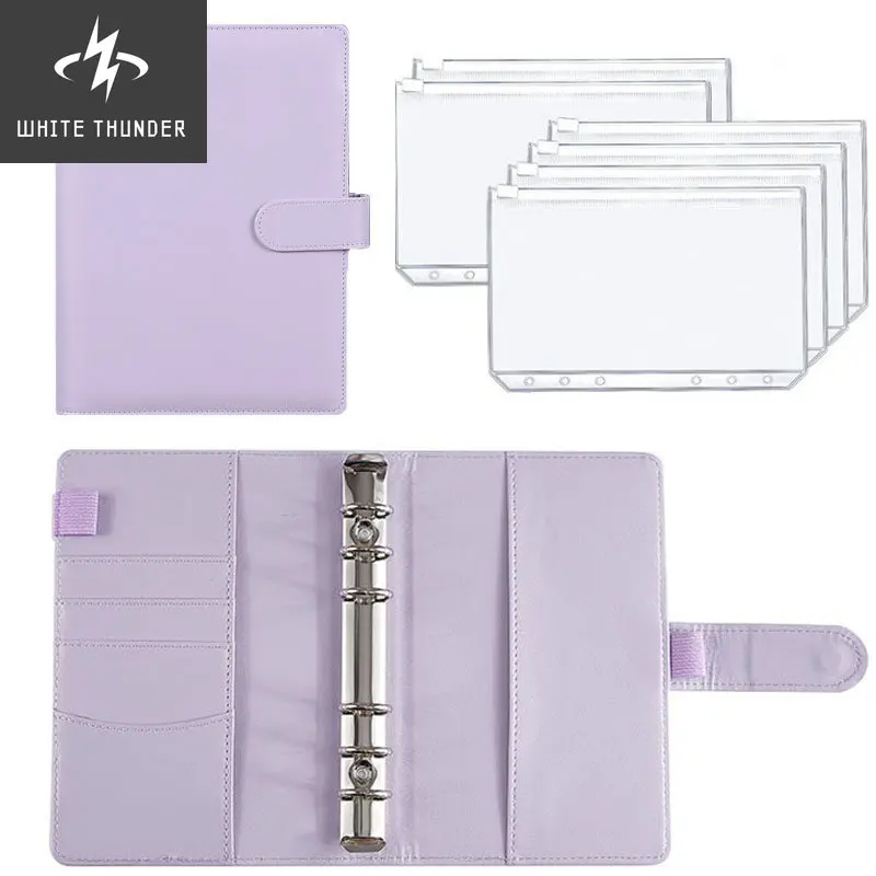 A6 Binder Budget PU Leather PlannerPockets Expense Budget Sheets Notebook Cash Envelope Organizer System with Clear Zipper
A6 Binder Budget PU Leather PlannerPockets Expense Budget Sheets Notebook Cash Envelope Organizer System with Clear Zipper