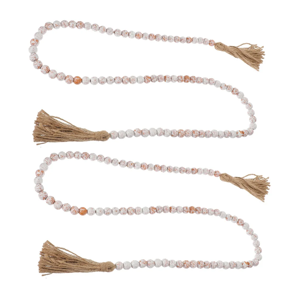 2 Pcs Trays Home Decoration Beaded Garland Pendant Wall Hanging Ornament Rustic Beads Tassel White
2 Pcs Trays Home Decoration Beaded Garland Pendant Wall Hanging Ornament Rustic Beads Tassel White