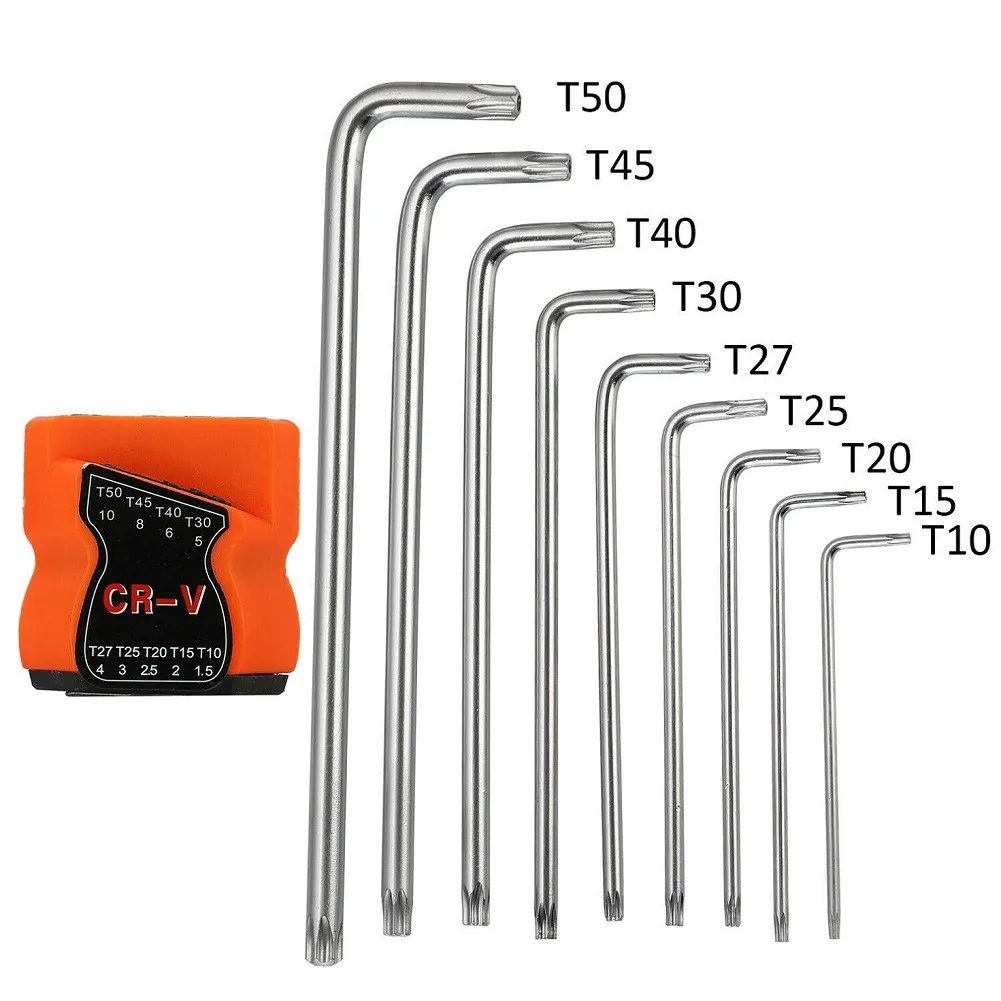 9PCS Double-End Screwdriver L Shape Hex Wrench Set Key Torx Spanner Universal Hand Tools Long Pattern Repair Tools
9PCS Double-End Screwdriver L Shape Hex Wrench Set Key Torx Spanner Universal Hand Tools Long Pattern Repair Tools
