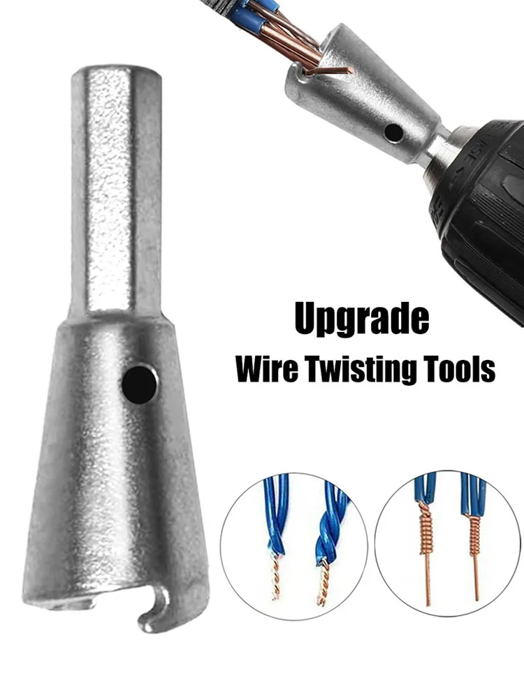 

1PCS Wire Twisting Tools 6mm Hex Handle Electrician Quickly Twister 1.5-6 Square 2-6 Way Twister Wire for Power Drill Drivers