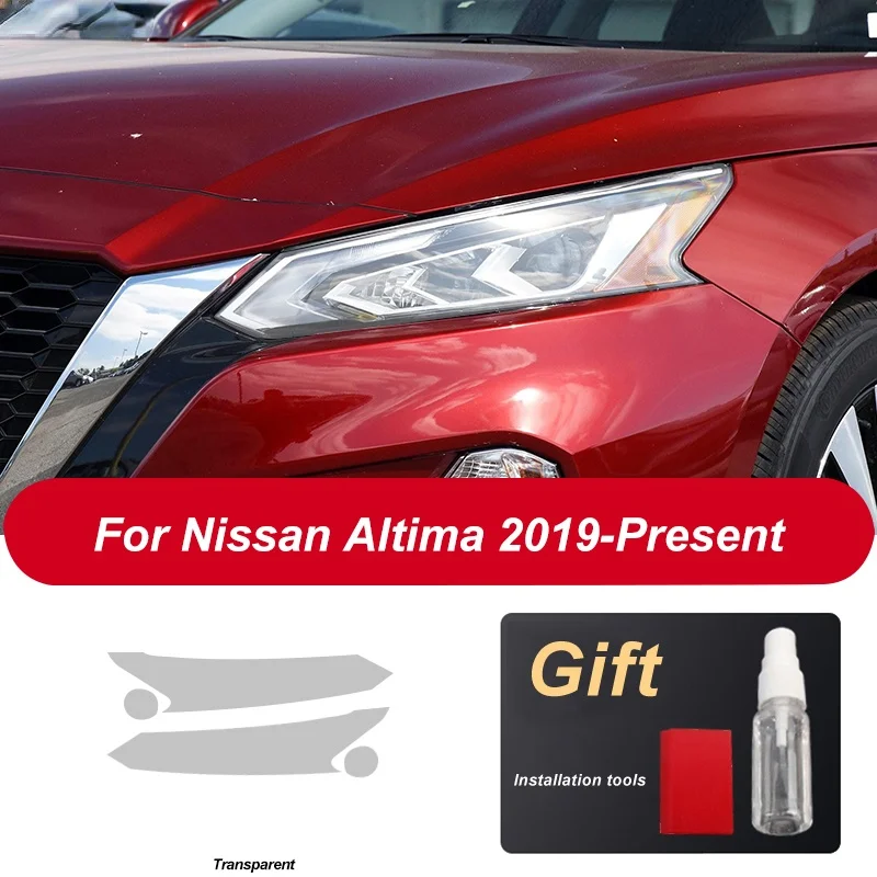 2-piece transparent black TPU car headlight protective film sticker for Nissan Altima 2019 2020 headlight repair accessories
2-piece transparent black TPU car headlight protective film sticker for Nissan Altima 2019 2020 headlight repair accessories