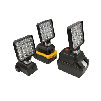 마키타 디월트 밀워키용 LED 작업등, 48W 손전등 토치, 20V 도구, 무선 비상 호환, 배터리 포함 자동차 수리