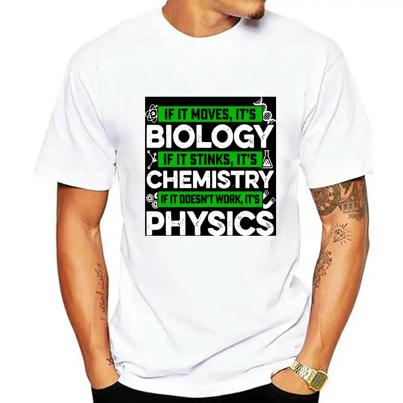 

Биология химия Физика Наука-If It Movesits безразмерная футболка