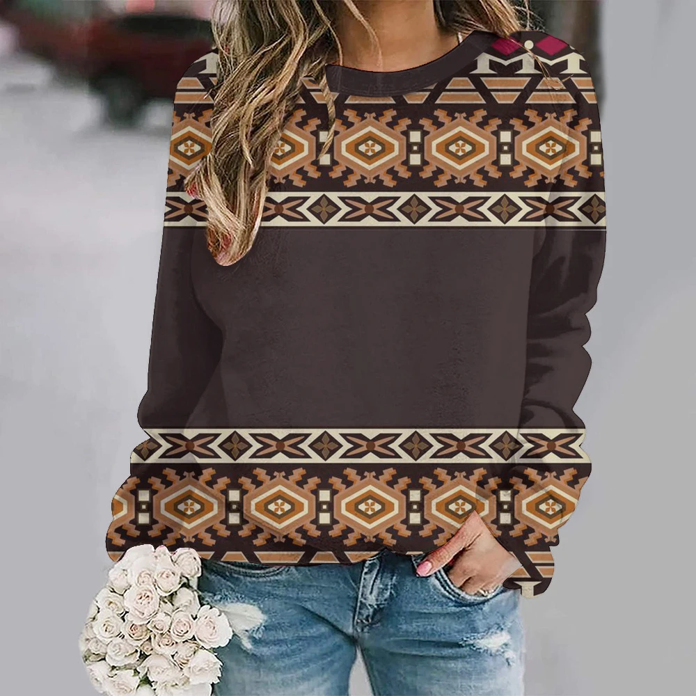 Retro Women's Hoodies Sweater Print Bohemian Casual Ladies Clothes Long Sleeve Blouse O Neck Harajuku Clothing Female New Street
Retro Women's Hoodies Sweater Print Bohemian Casual Ladies Clothes Long Sleeve Blouse O Neck Harajuku Clothing Female New Street