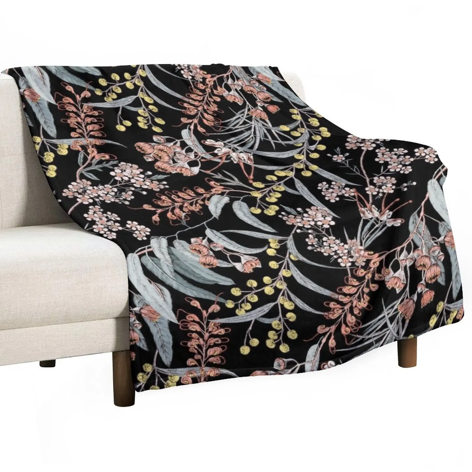

Australian native flowers Throw Blanket Winter beds Beautifuls Dorm Room Essentials Tourist Blankets