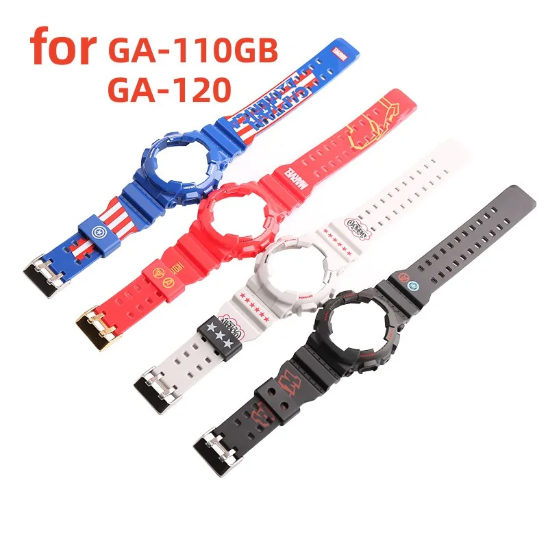 Resin strap case Suitable for Casio GA110 120 140 GA-110GB Men's Sports Waterproof watch strap accessories
Resin strap case Suitable for Casio GA110 120 140 GA-110GB Men's Sports Waterproof watch strap accessories