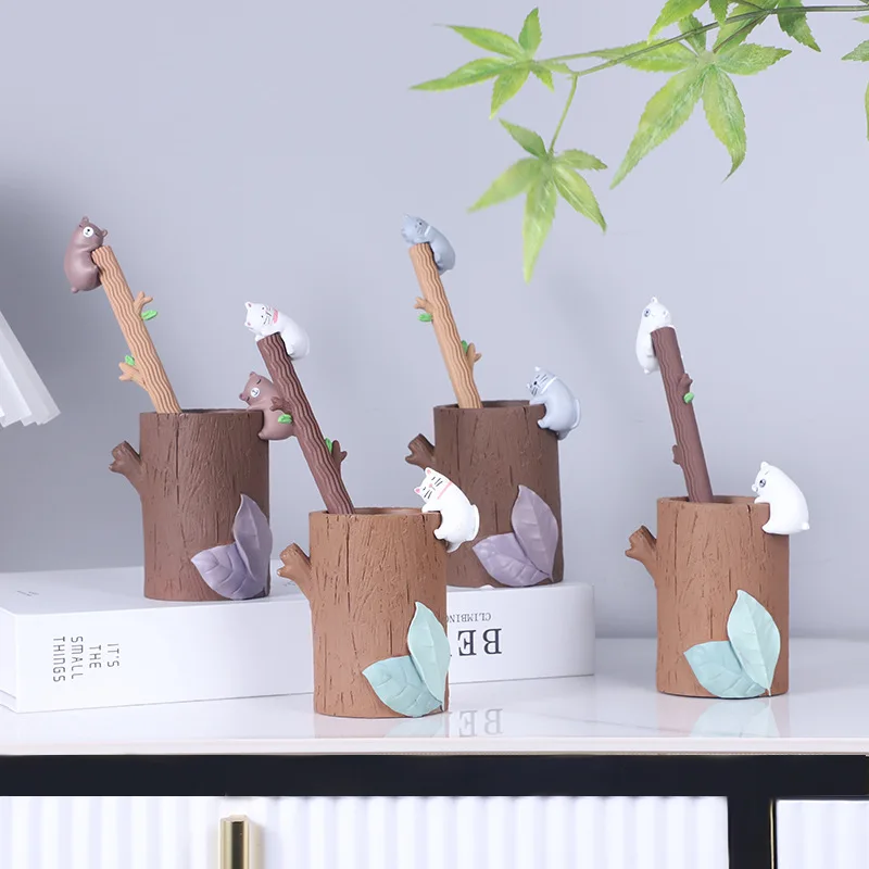 Creative resin simulation tree penholder office desktop storage handicrafts home decoration accessories 
Creative resin simulation tree penholder office desktop storage handicrafts home decoration accessories