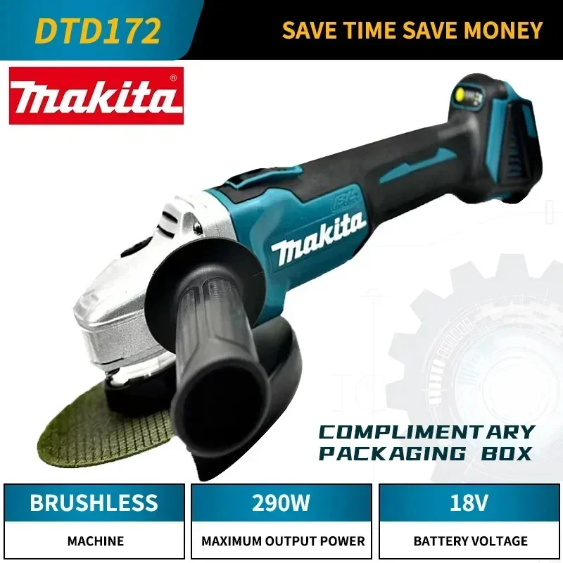 Makita 125/100mm DGA404 variable speed brushless electric Angle grinder Woodworking power tools 18V wireless
Makita 125/100mm DGA404 variable speed brushless electric Angle grinder Woodworking power tools 18V wireless