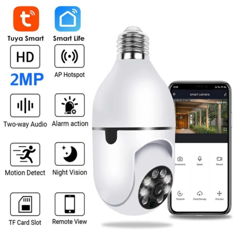 Tuya 360° Led Light FHD 1080p Wireless Panoramic Home Security Wifi CCTV Smart INCEPAI Ip Camera Two Way Audio Dv Night Vision
Tuya 360° Led Light FHD 1080p Wireless Panoramic Home Security Wifi CCTV Smart INCEPAI Ip Camera Two Way Audio Dv Night Vision
