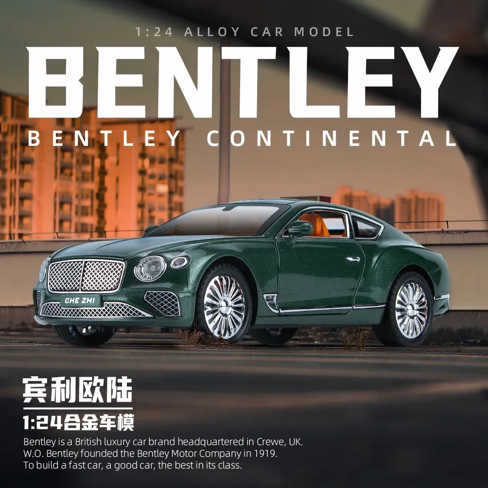 1:24 Bentley Continental GT High Simulation Diecast Metal Alloy Model car Sound Light Pull Back Collection Kids Toy Gifts A539
1:24 Bentley Continental GT High Simulation Diecast Metal Alloy Model car Sound Light Pull Back Collection Kids Toy Gifts A539