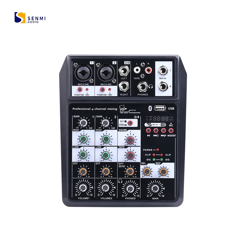C4 High Quality Mobile Specialties Studio 4 Channels SSL Sound USB DJ Digital Audio Mixer
C4 High Quality Mobile Specialties Studio 4 Channels SSL Sound USB DJ Digital Audio Mixer