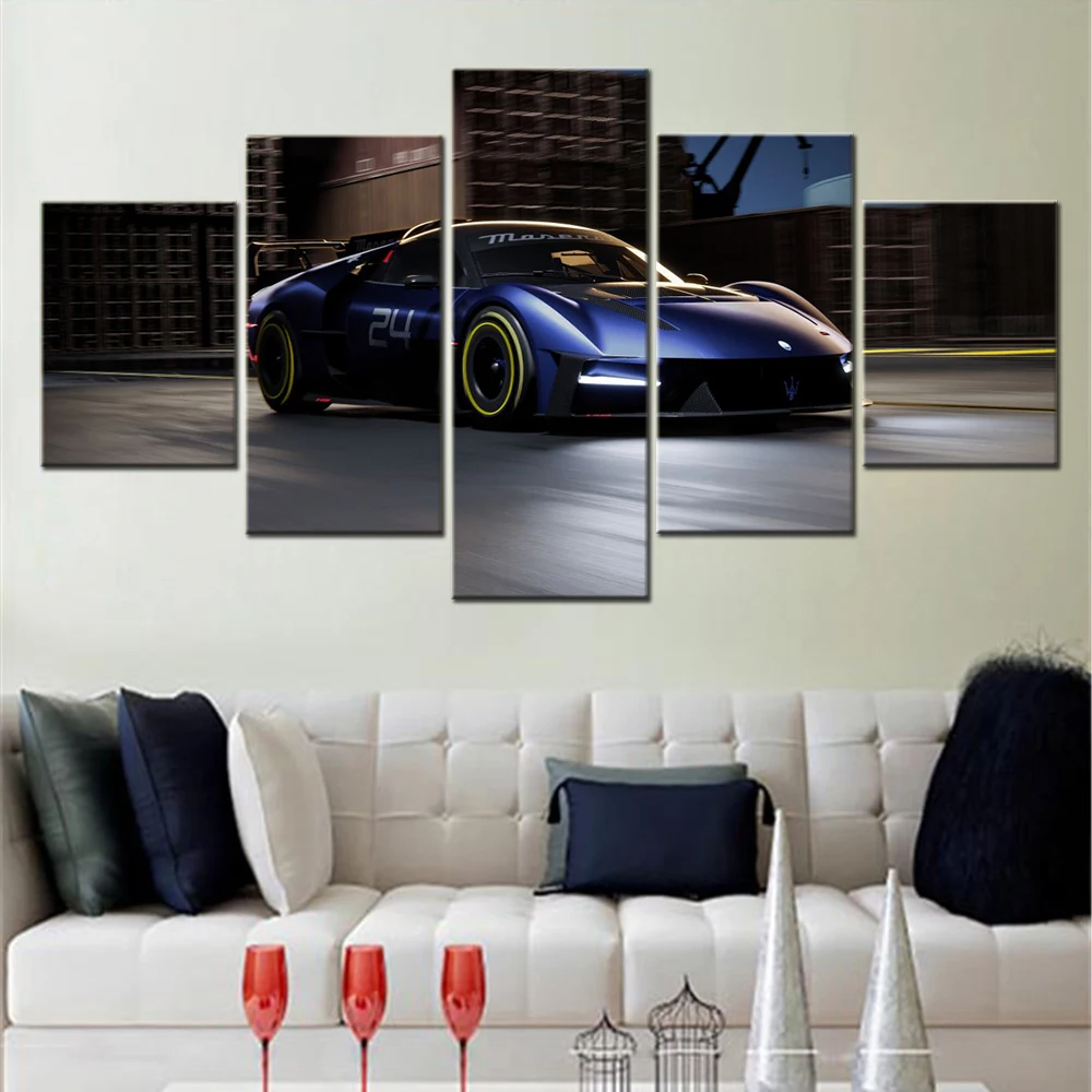 5 Pieces Vechile Canvas Wall Arts Poster Painting Blue Cool Race Cars Wallpaper Modern Interior Home Decor For Living Room
5 Pieces Vechile Canvas Wall Arts Poster Painting Blue Cool Race Cars Wallpaper Modern Interior Home Decor For Living Room