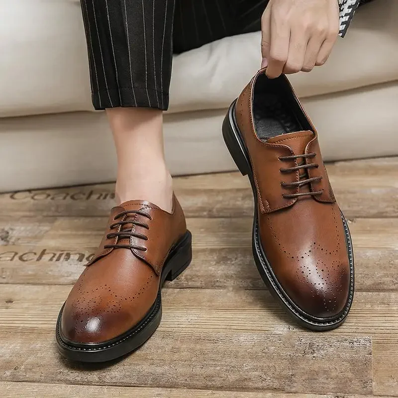 New Business Formal Casual Leather Shoes plus Size British Korean Pointed Bridegroom Suit Wedding Shoes Men's Shoes Fashion
New Business Formal Casual Leather Shoes plus Size British Korean Pointed Bridegroom Suit Wedding Shoes Men's Shoes Fashion