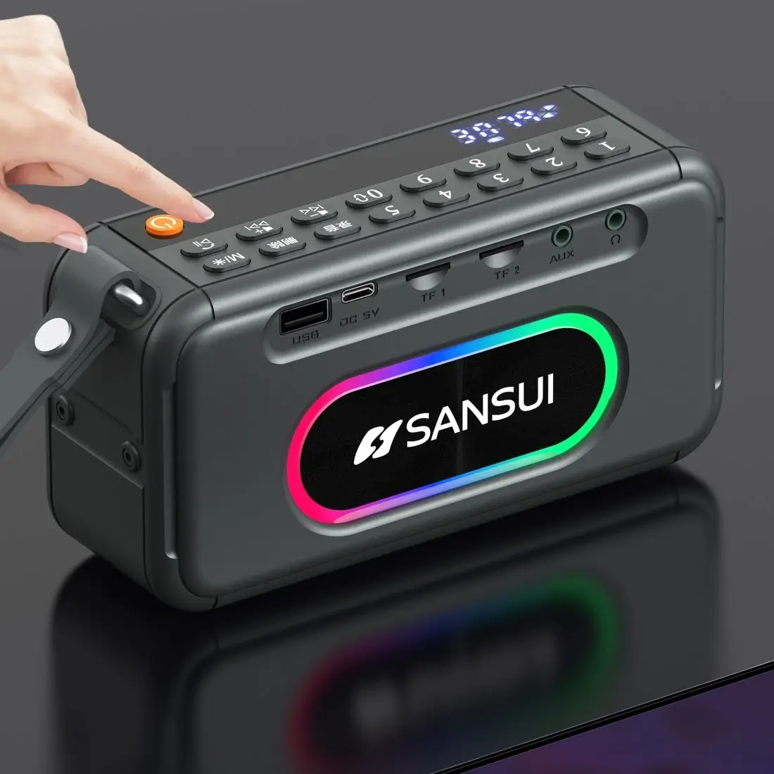 Новая беспроводная Bluetooth-Колонка Sansui F30 в стиле ретро, мини-проигрыватель для музыкального плеера Walkman, портативный стерео сабвуфер
Новая беспроводная Bluetooth-Колонка Sansui F30 в стиле ретро, мини-проигрыватель для музыкального плеера Walkman, портативный стерео сабвуфер