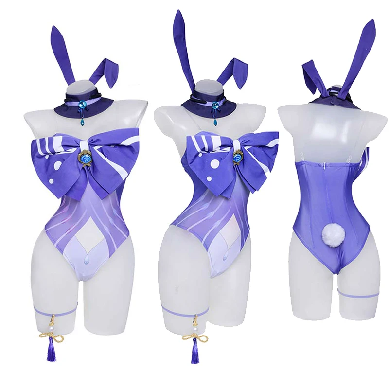 Sangonomiya Kokomi Cosplay Women Costume Game Genshin Impact Bunny Girls Jumpsuit Outfits Dress Set Clothes Halloween Party Suit
Sangonomiya Kokomi Cosplay Women Costume Game Genshin Impact Bunny Girls Jumpsuit Outfits Dress Set Clothes Halloween Party Suit