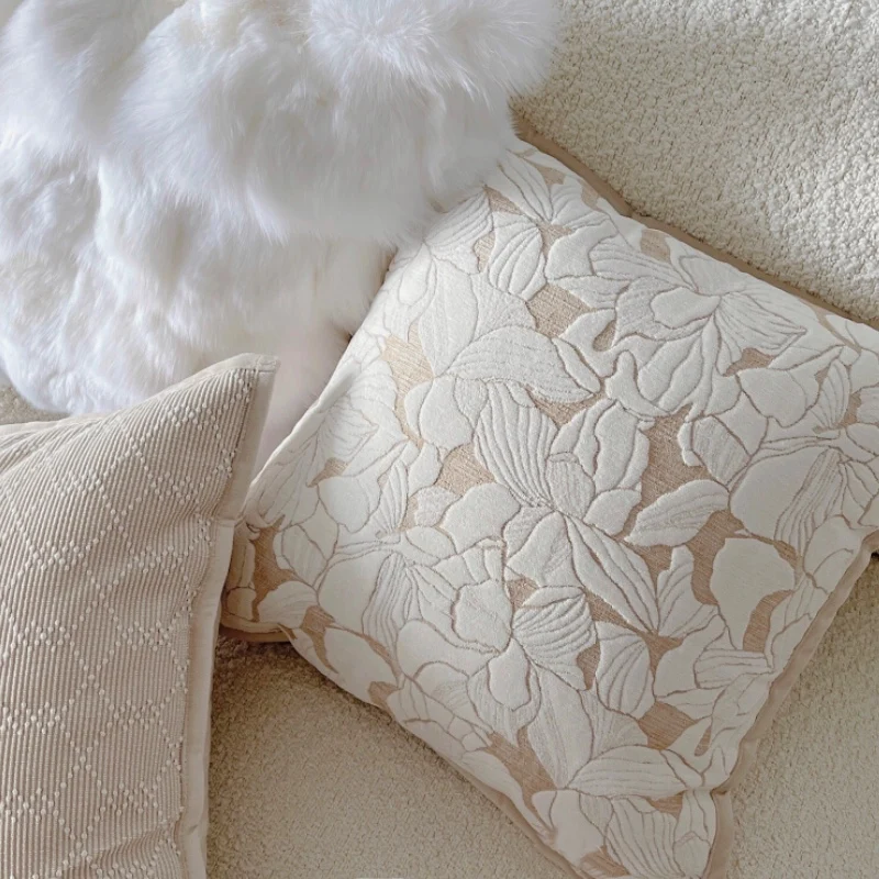 DUNXDECO Luxury French 3D Magnolia Flower Jacquard Soft Chenille Cushion Cover Decorative Pillow Case Modern Bed Sofa Coussin
DUNXDECO Luxury French 3D Magnolia Flower Jacquard Soft Chenille Cushion Cover Decorative Pillow Case Modern Bed Sofa Coussin