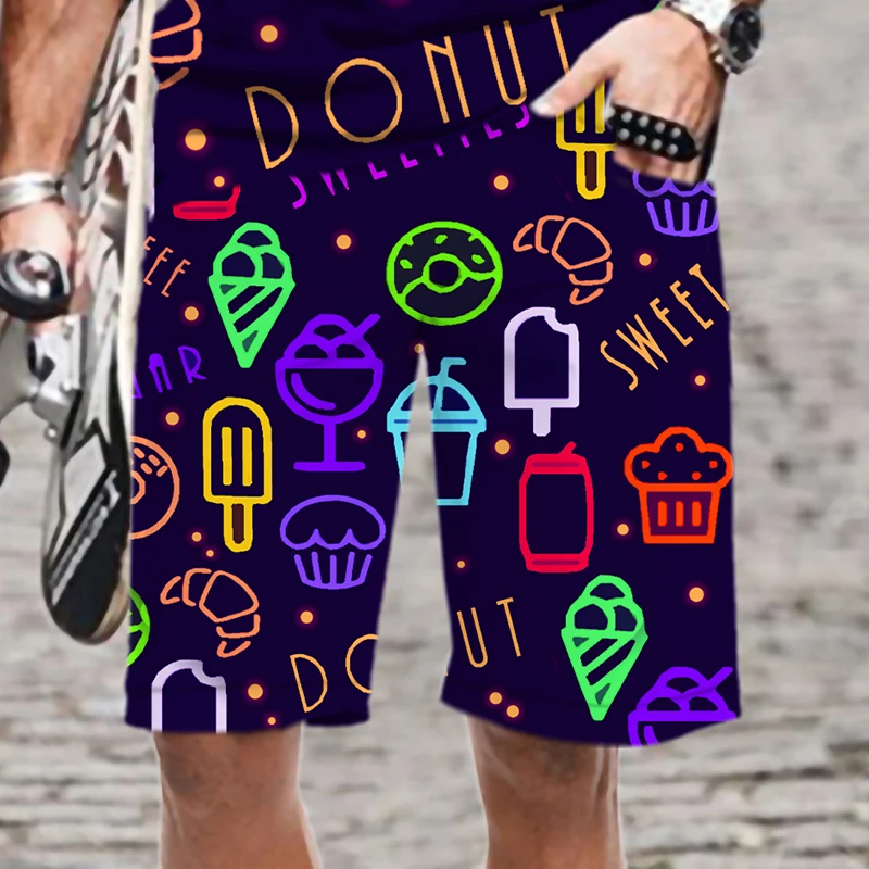 Men's Shorts Beach Colorful Graffiti Comfortable Streetwear Summer Elastic Waist Harajuku Mens Clothing 3D Printed Men/Women Man
Men's Shorts Beach Colorful Graffiti Comfortable Streetwear Summer Elastic Waist Harajuku Mens Clothing 3D Printed Men/Women Man