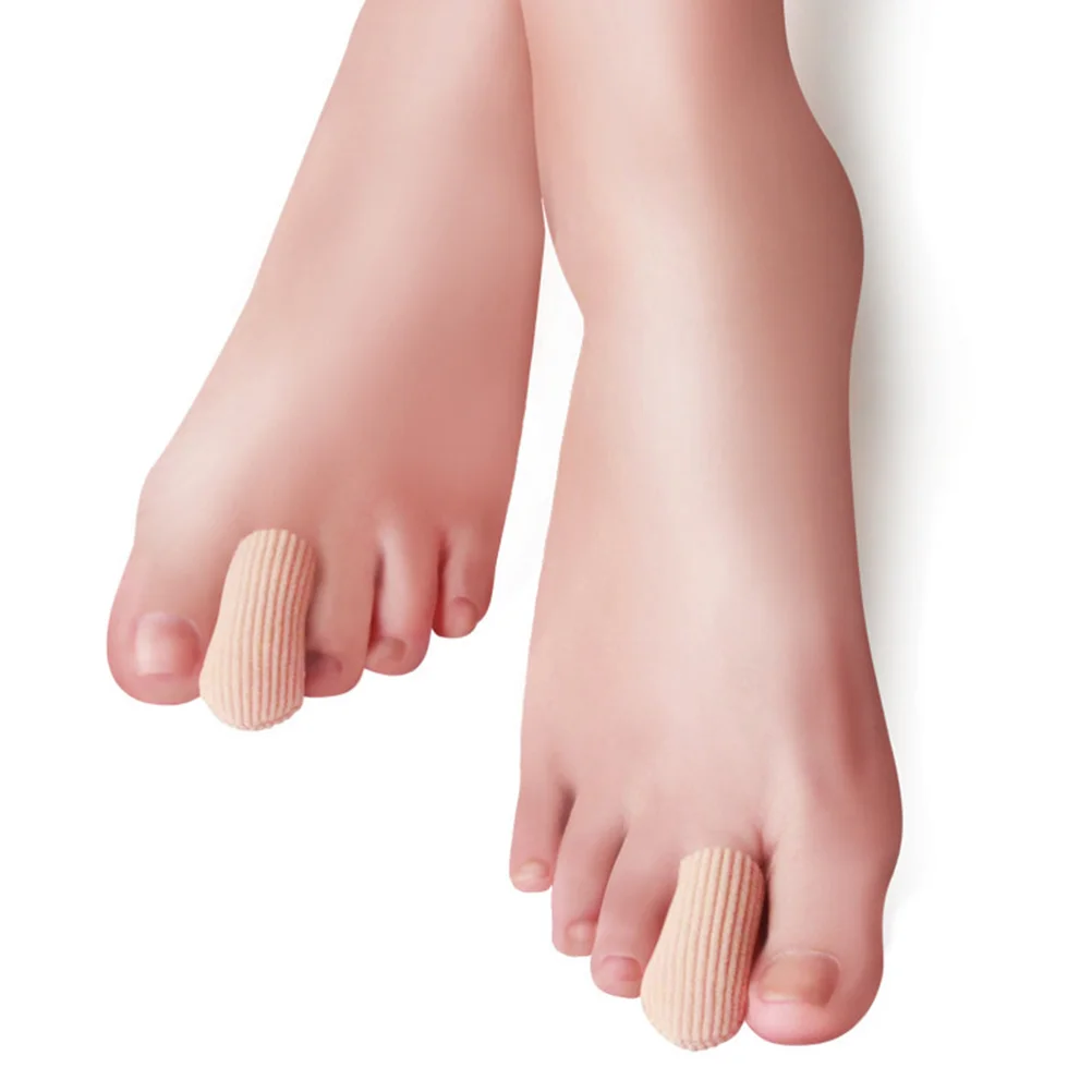 

4pcs Toe Cover Creative Silicone Closed Comfortable Feet Toe Sleeve Cover Toe Tube Protector ( Size, Skin Color )