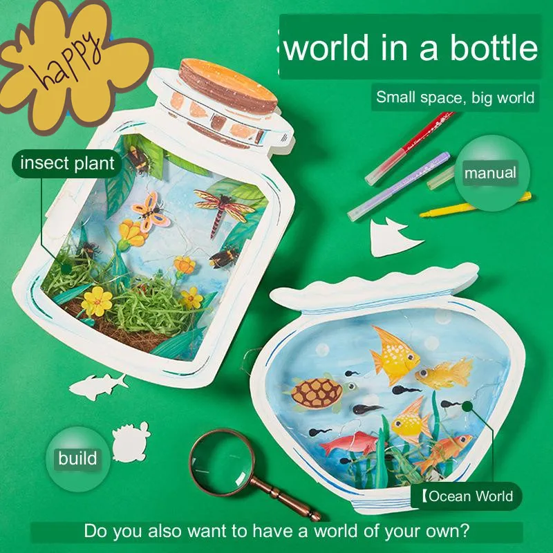 Children's Handmade Diy Art Painting Cognitive Insect World In A Bottle Production Material Package Kindergarten Gift Toys
Children's Handmade Diy Art Painting Cognitive Insect World In A Bottle Production Material Package Kindergarten Gift Toys