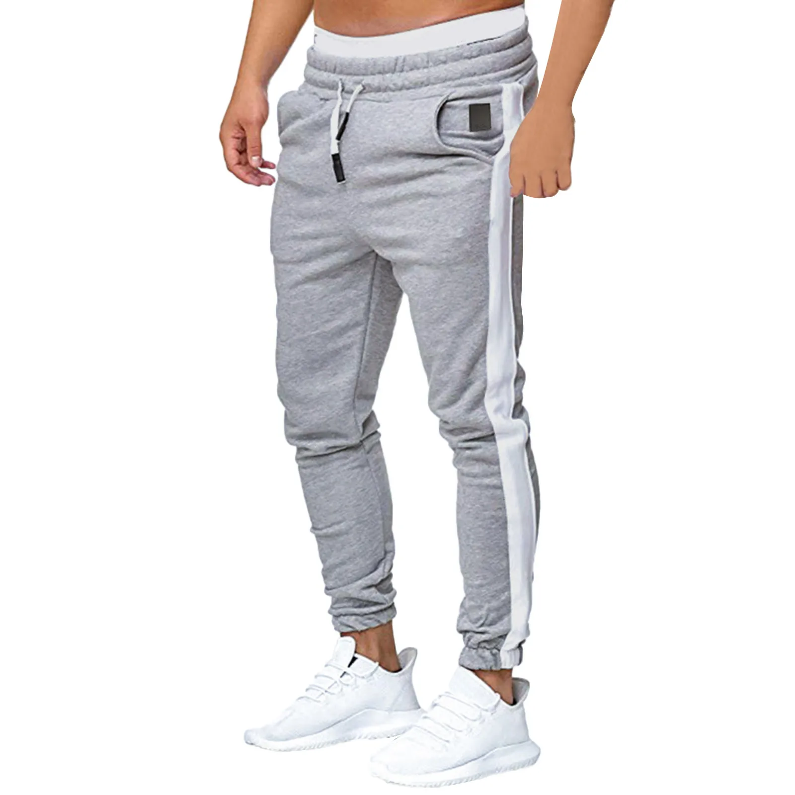 

New Mens Casual Fashion Pants Sportswear Skinny Male Trousers Gyms Tracksuits Bottoms Hip Hop Streetwear Joggers Sweatpants